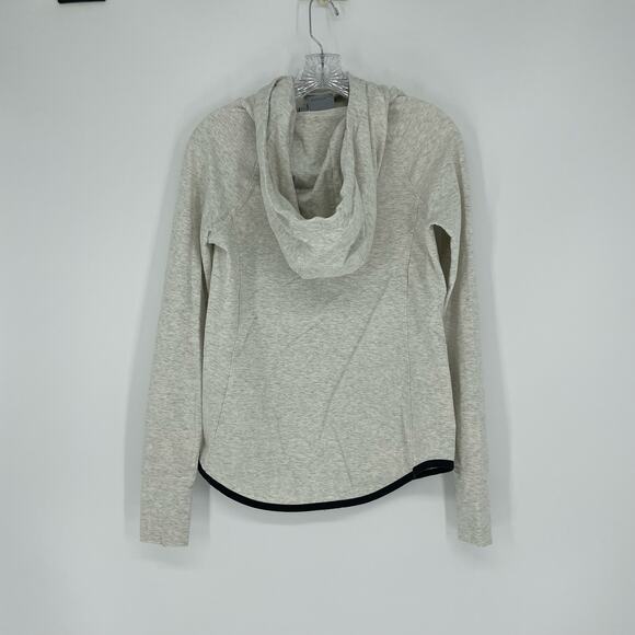 Athleta Light Gray Hooded Sweatshirt Size XS - Picture 3 of 7